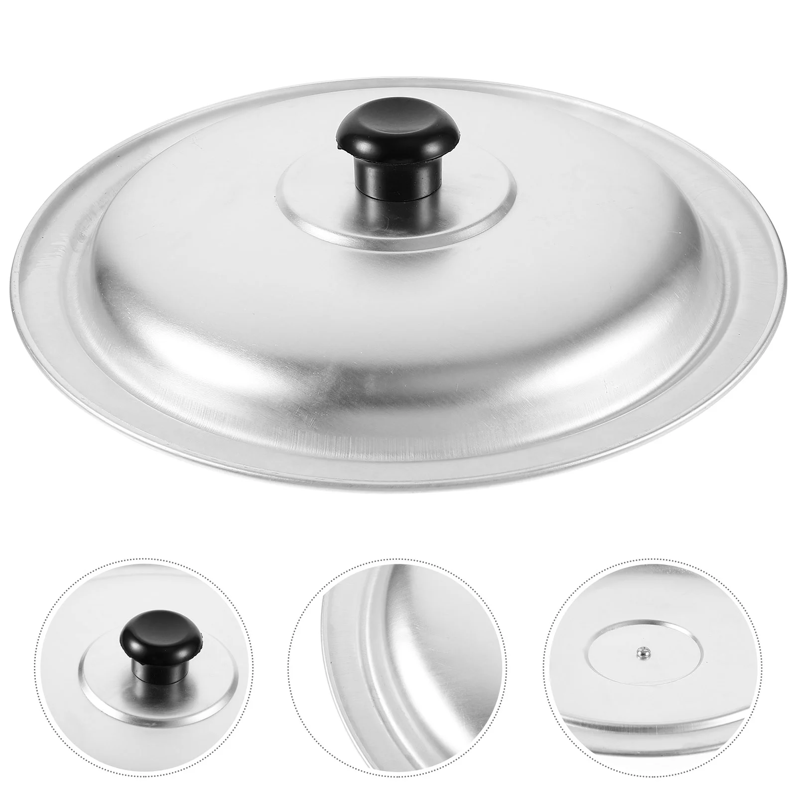 

Pans Aluminum Pot Lid Grease Splatter Guard for Frying Accessories Silver Replacement