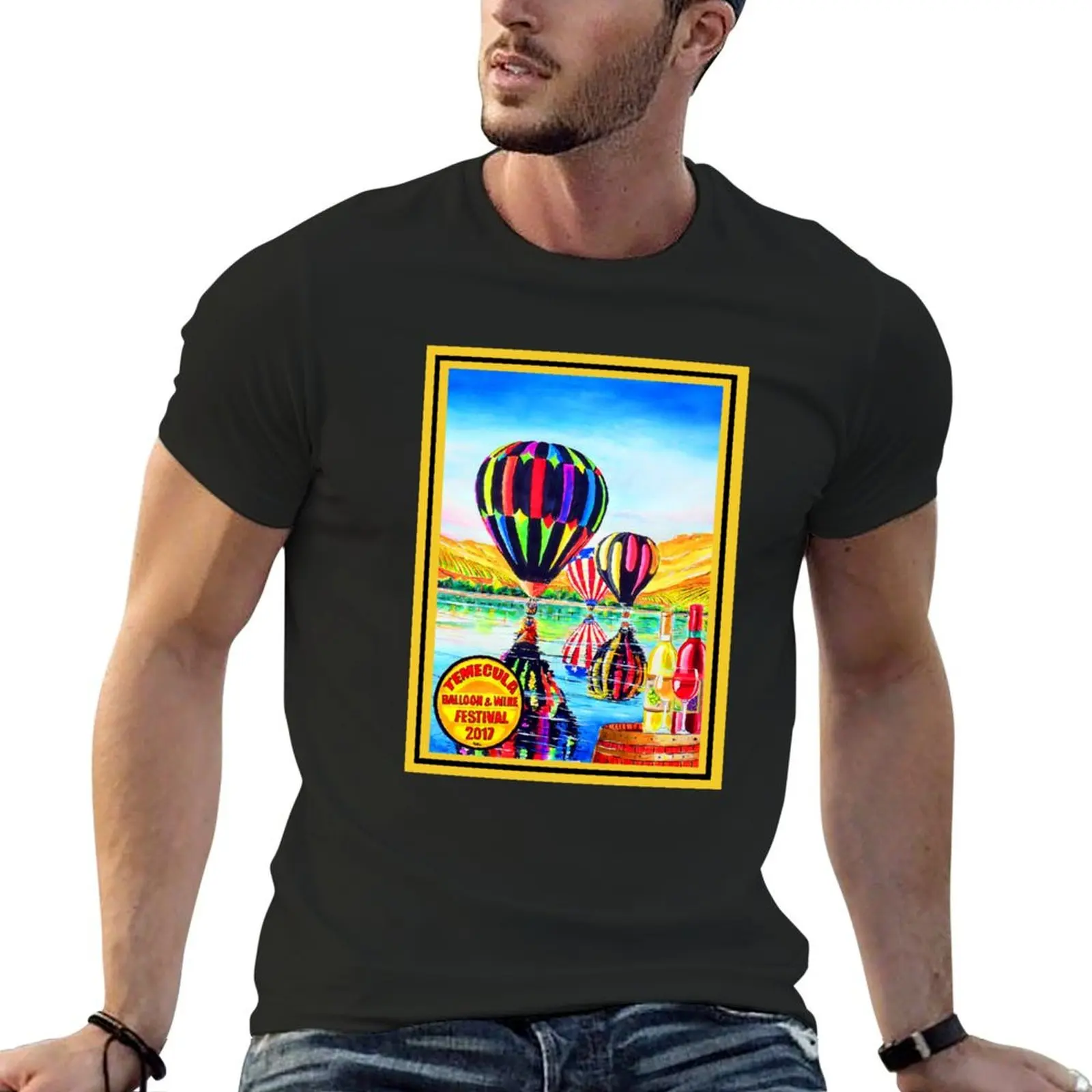 

Temecula Balloon and Wine Festival T-shirt summer clothes oversized funny t shirts for men