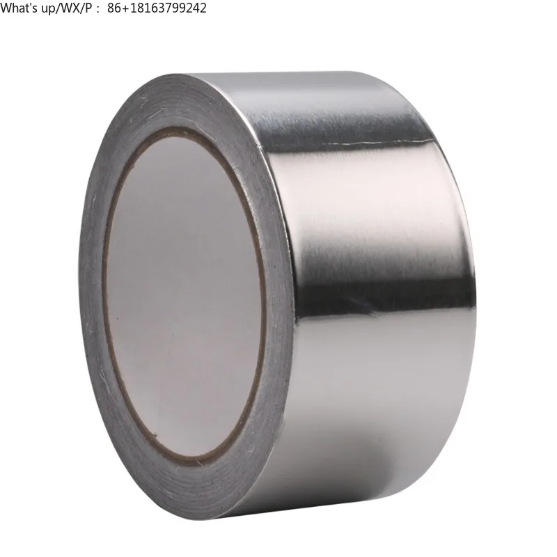 48 мм x 50 м серебристого цвета с акриловым клейким покрытием, термостойкая лента из алюминиевой фольги