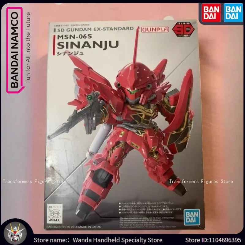 

В наличии Фирменная Новинка Bandai Gundam SD MSN-06S Sinanju Модель Анимация Собранные Фигурки Детские Подвижные Куклы Игрушки Подарки