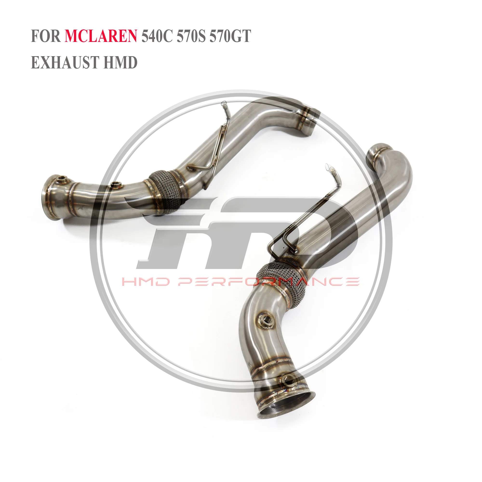 

HMD Stainless Steel Exhaust Downpipe Is Suitable For Mclaren 540C 570S 570GT Auto Modification Parts Catalysis