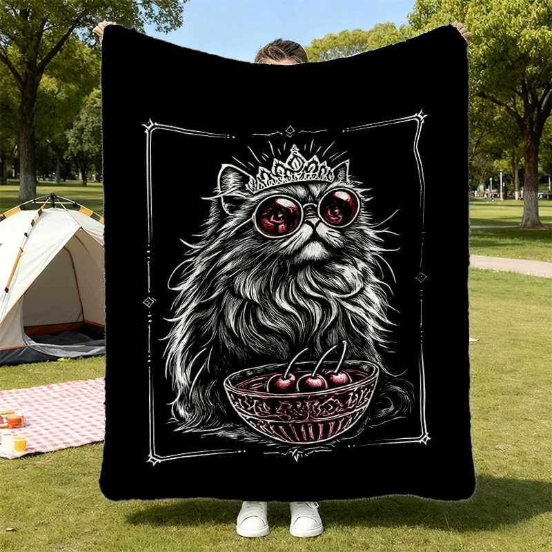 The Desperado Club Princess Donut Approved Flannel Throw Dungeon Crawler Carl Mongo Cozy Blanket, Princess Donut Flannel