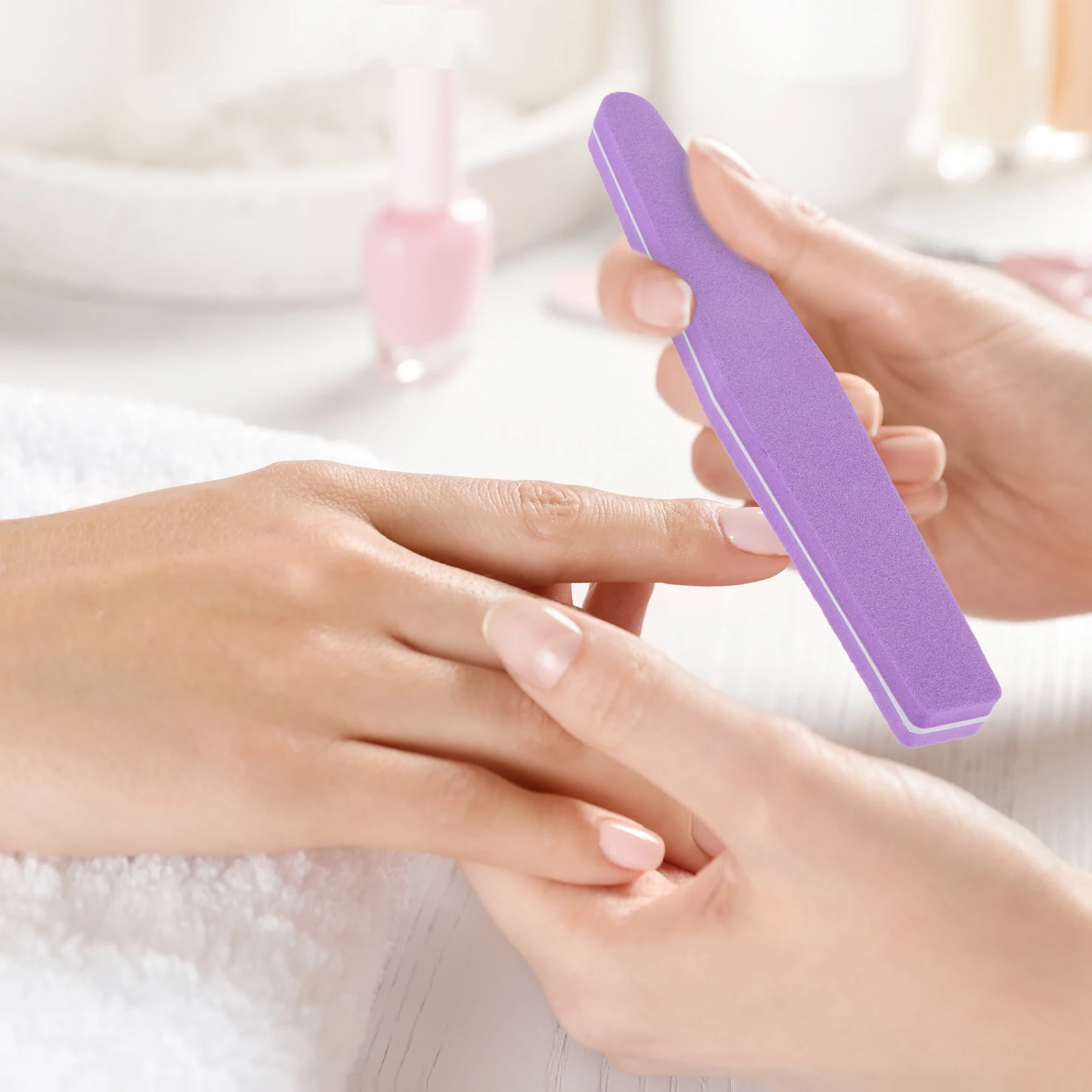 

10pcs Double Sided Nail Files Waterproof Boards Polishing Buffers For Manicure Shaping Colorful Nail File Tools