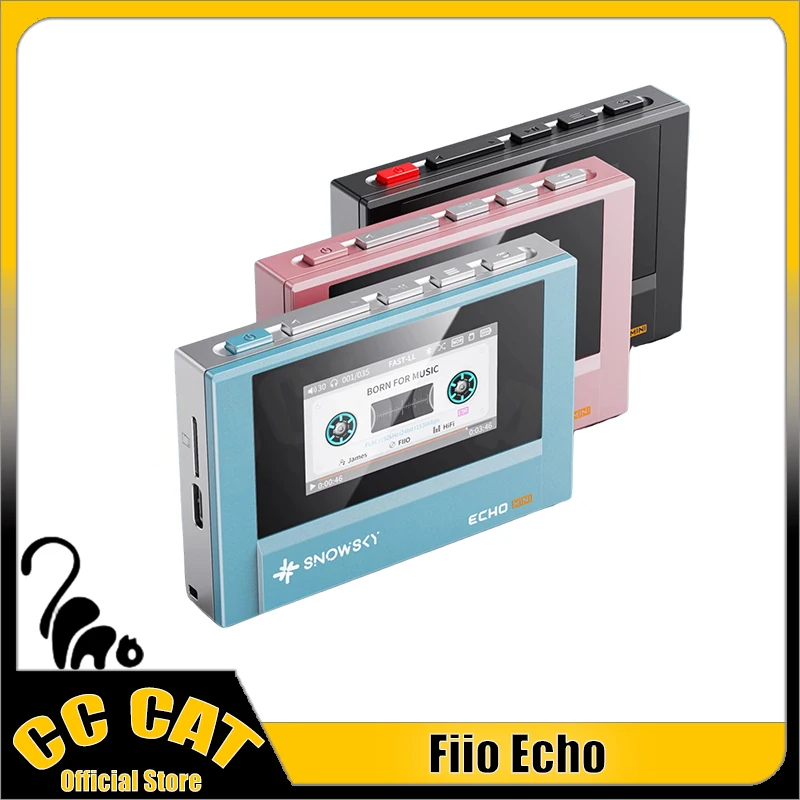 Fiio Echo Mini Music Player Wireless Bluetooth Mp3 Player Audio Portable Lcd Custom Mini Music Player Mp3 Game Accessories Gifts