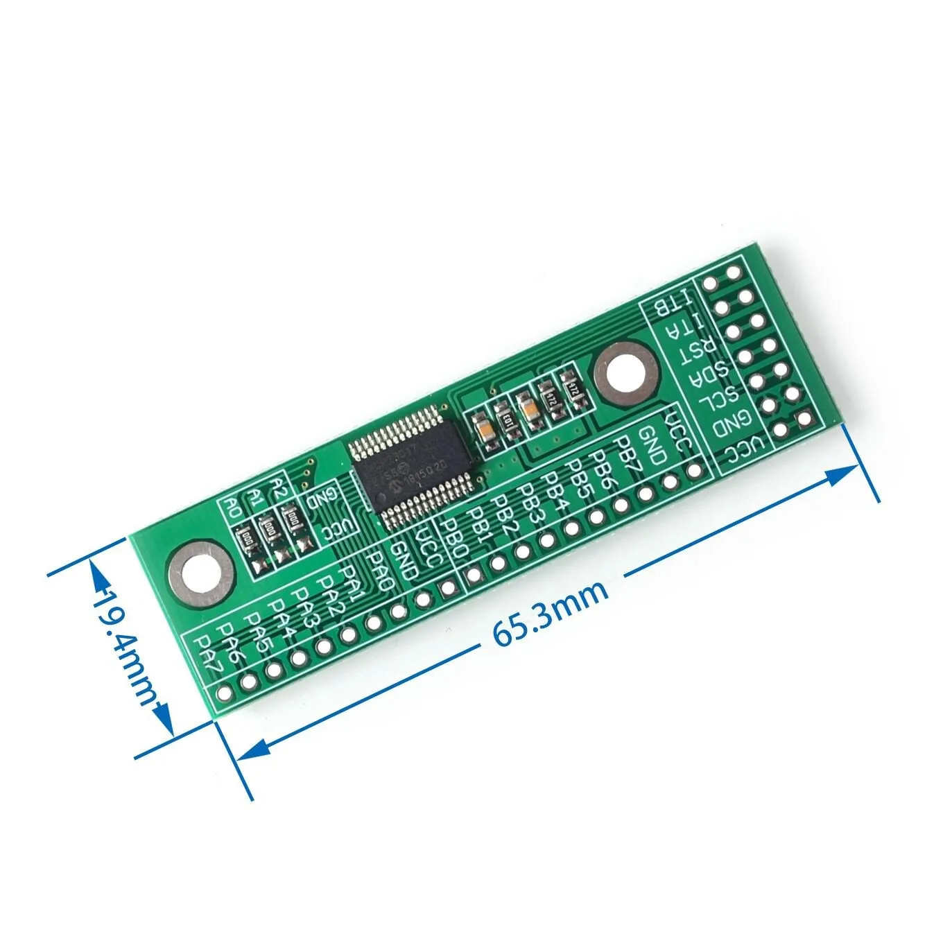 MCP23017 I2C Interface 16bit I/O Extension Module Pin Board IIC to GIPO Converter 25mA1 Drive Power Supply for Arduino and C51