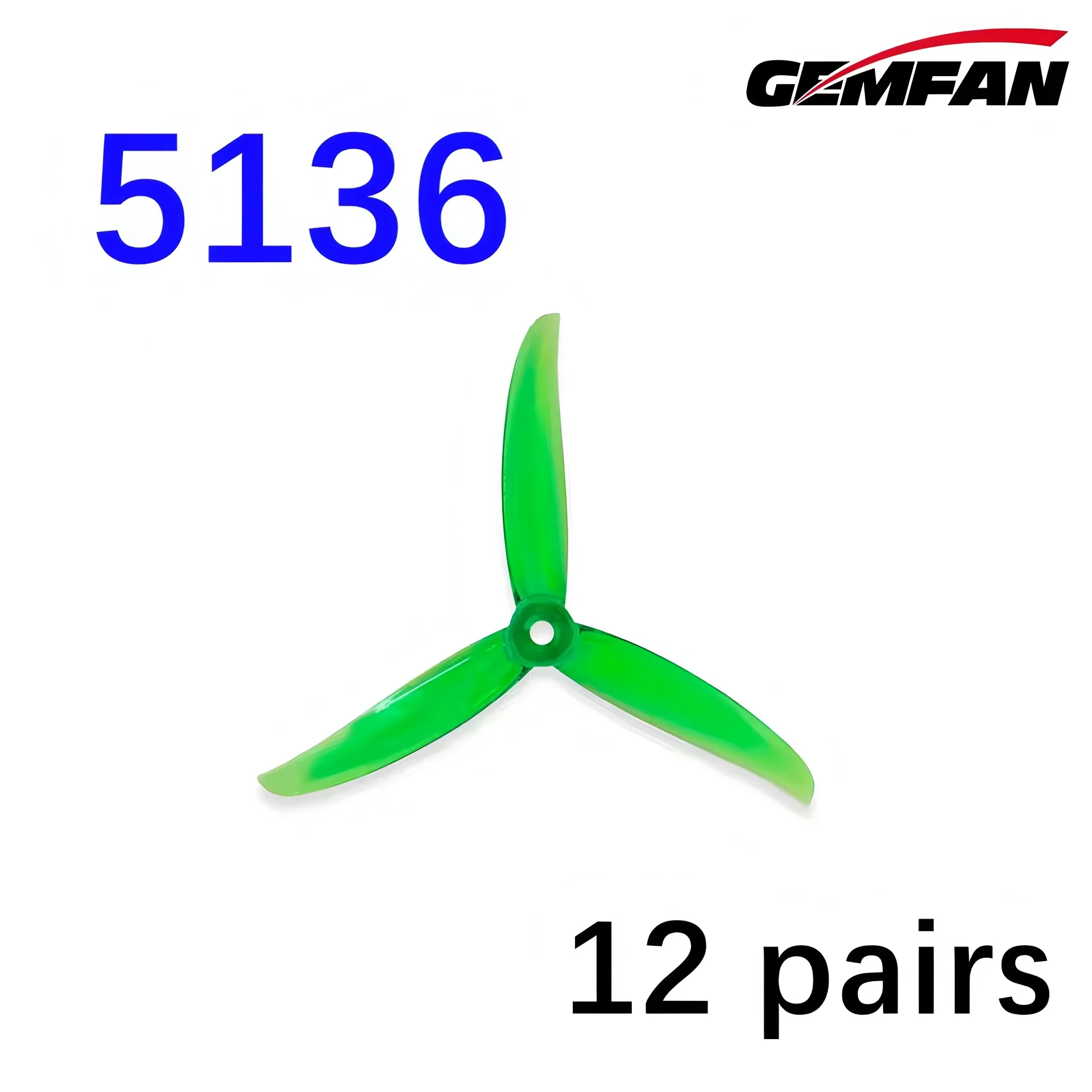 6/12/Pairs Gemfan Hurricane 51366 MCK ReV3 Propeller for 6S with High KV 2306 2207 Motors PC Mulitirotor Propellers RC Airplane