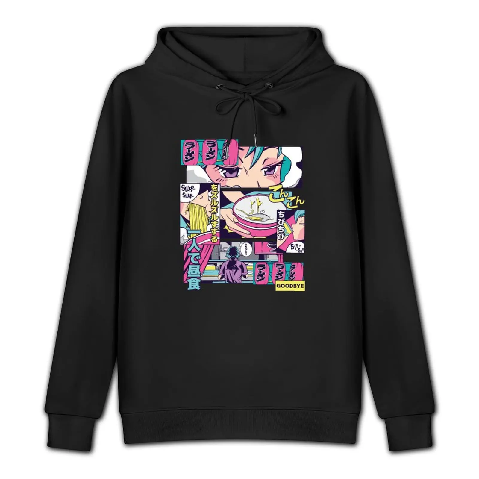 Anime Vaporwave Ramen Shop Goodbye Comic Pullover Hoodie men's sweat-shirt new hoodies and sweatshirts