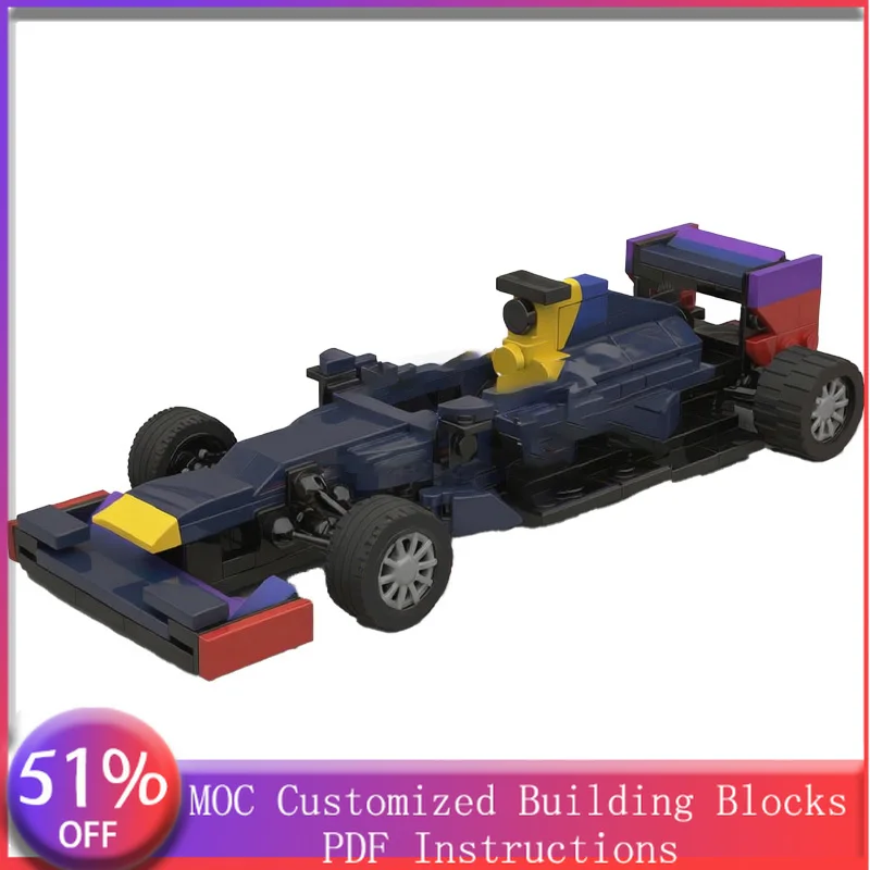 251 PCS Supercar Red B9 MOC Customize Modular Building Block Creative Design Educational Learning Toy DIY Boys Toy Birthday Gift