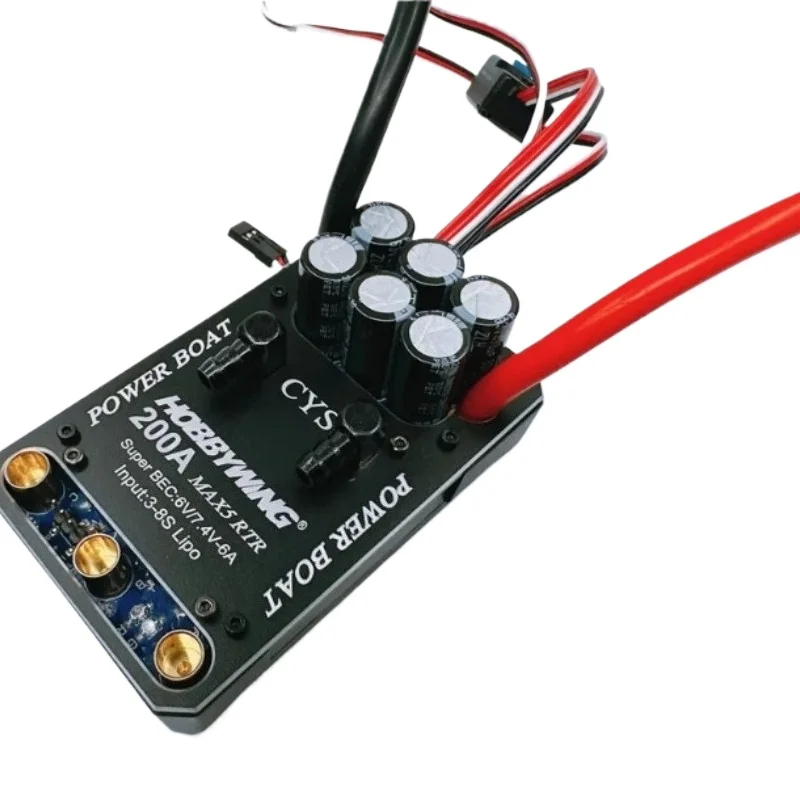 

Max5 3-8S 200A Electric Speed Controller ESC Speed Regulator with Water Cooling Plate for RC boat