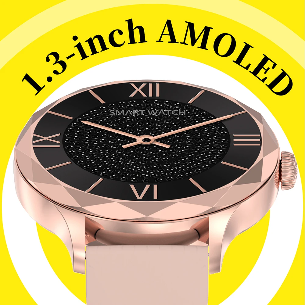 DTS Diamond Style Ladies Smart Watch Women Smartwatch 1.3