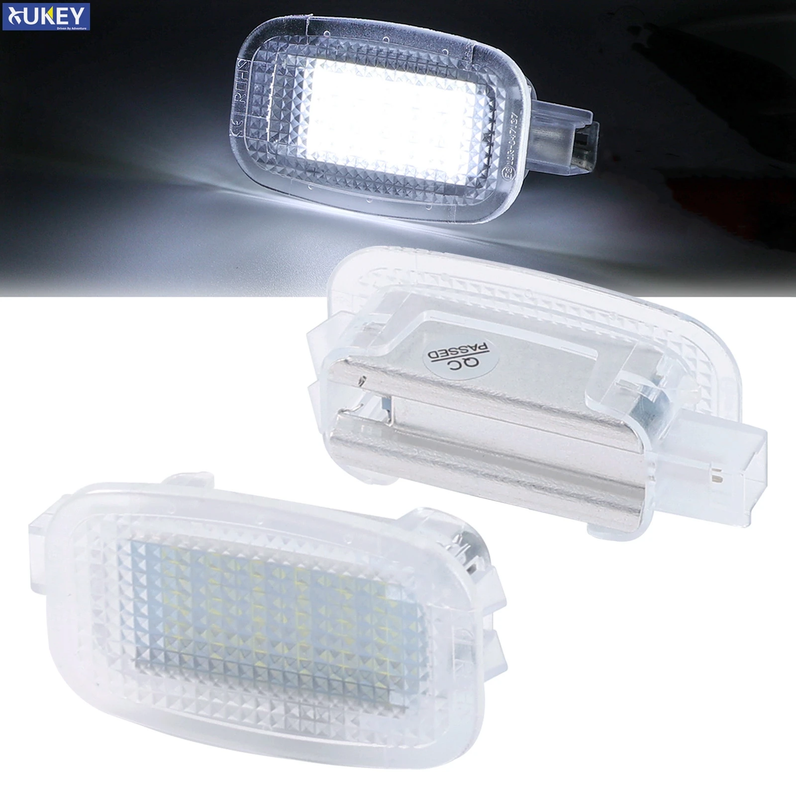 Luz livre do Footwell da cortesia do erro de Canbus, lâmpada interior do tronco, 2X, Benz W164 de Mercedes, X164, W169, C197, W204, W212, W216, W221, 6500K