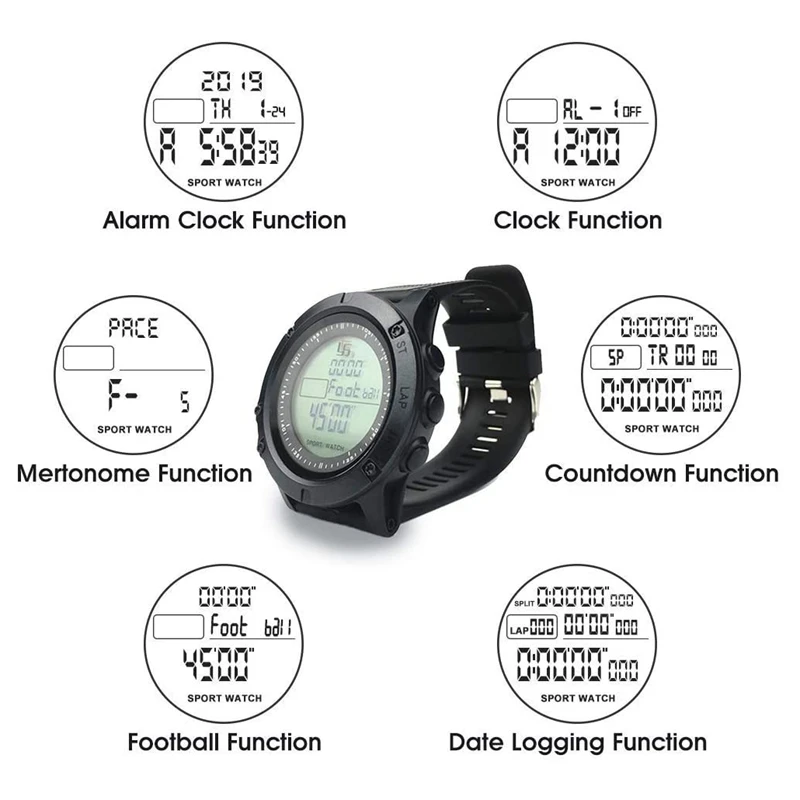 YS Stopwatch Digital Soccer Stop Watch Timer For Coaches 100 Lap Memory Water Resistant Countdown Stopwatch