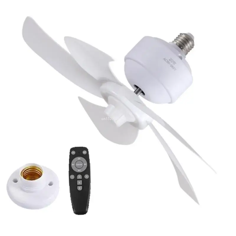 Ceiling Fan AC90-265V E27 Thread Cooling Fan Remote Control Chandelier Fan Dropship