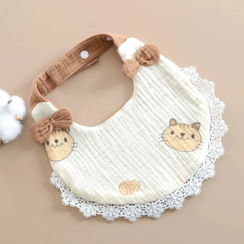 

Baby Bibs Cartoon Cotton Drool Pad Toddler Fake Collar Newborn Feeding Burp Cloths Boy Saliva Towel Girl Drooling Breastplate