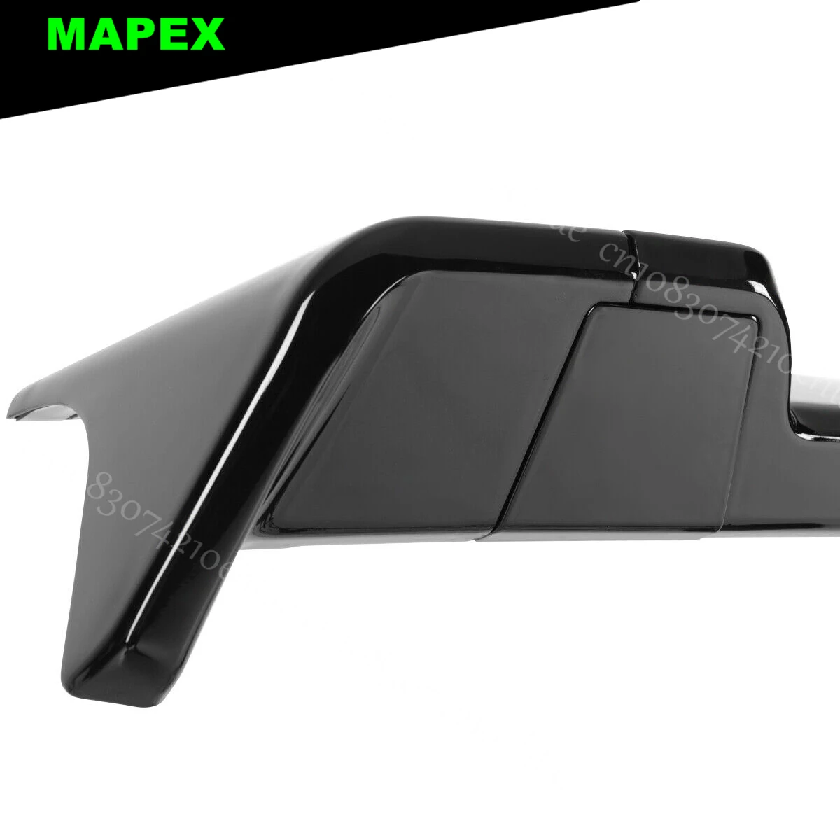 Car Styling Fits 19-21 For Dodge Ram 1500 Glossy Black Painted Roof Rear Cab Rear Spoiler Wing