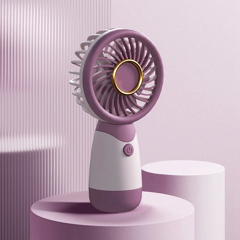 F4S-cРучной вентилятор с рамкой, небольшой вентилятор, ручной карманный мини-вентилятор, портативный USB перезаряжаемый вентилятор, подарок