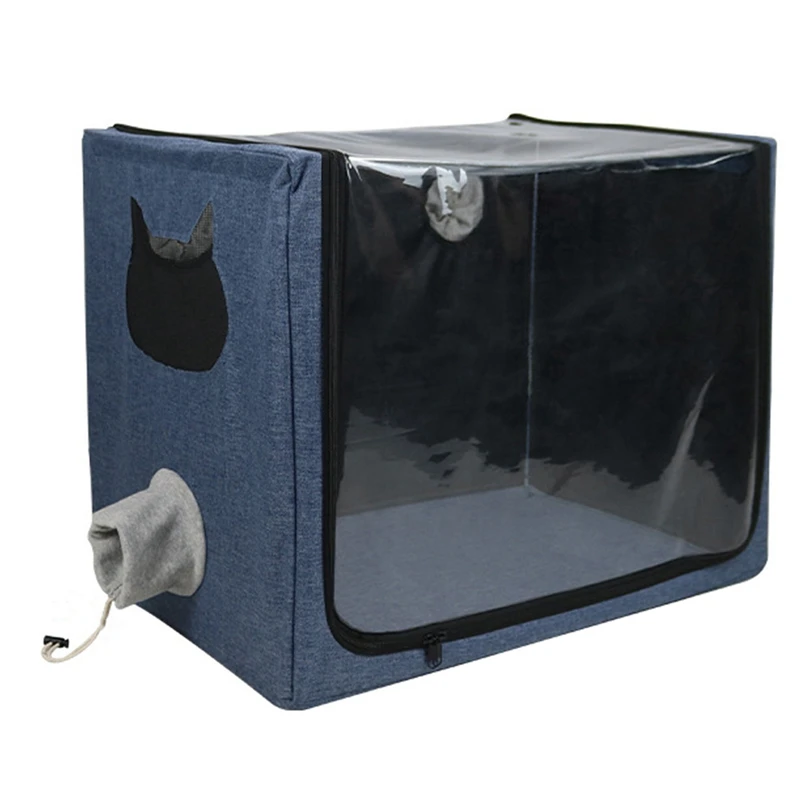 

Pet Oxygen Cage Atomization Box Dog Cat Portable Carry Bag Breathing Respiratory Pet Baby Breeding Pet Hotel Animal Cage