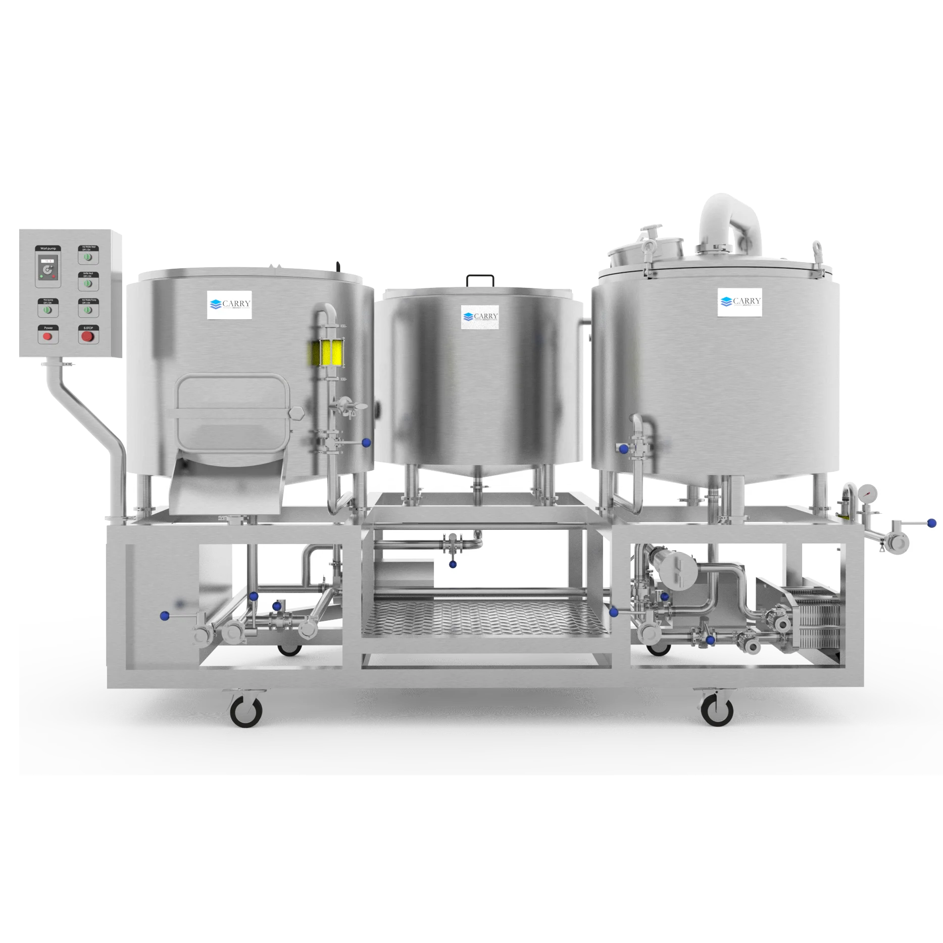 3 Vessels Mini Brewery Equipment 200l 5Bbl Brewhouse Ce Certification for Sale