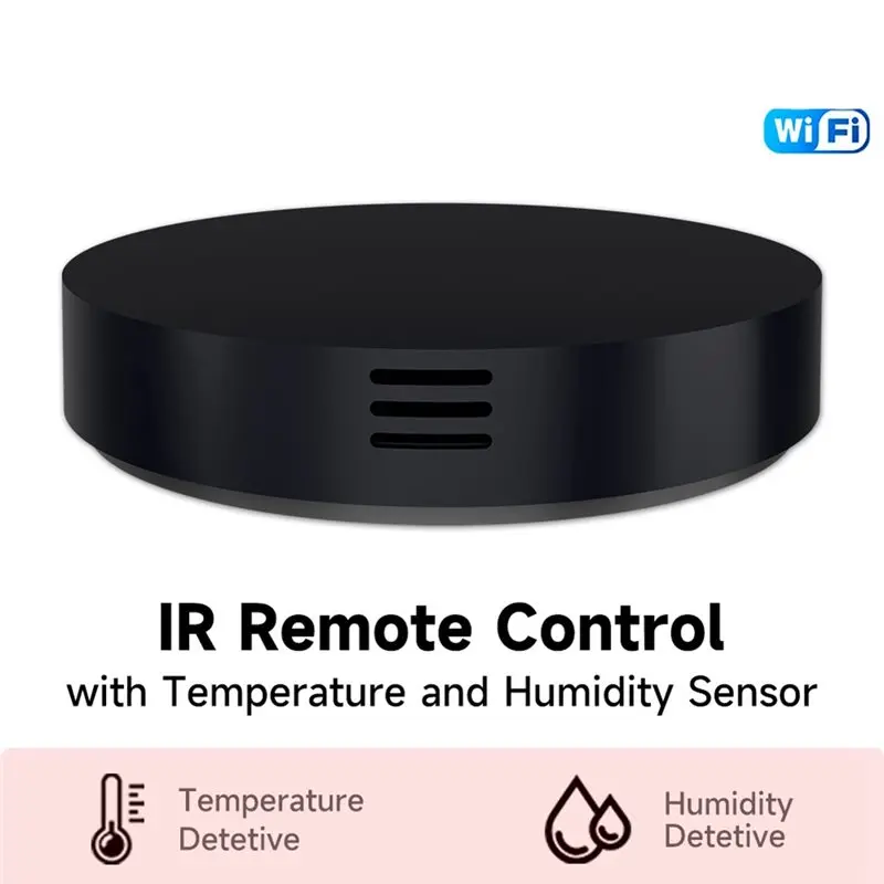A02M-Tuya Wi-Fi 3-In-1 IR Remote Controller Infrared Temperature Humidity Sensor 4 Pack For Google Assistant Control