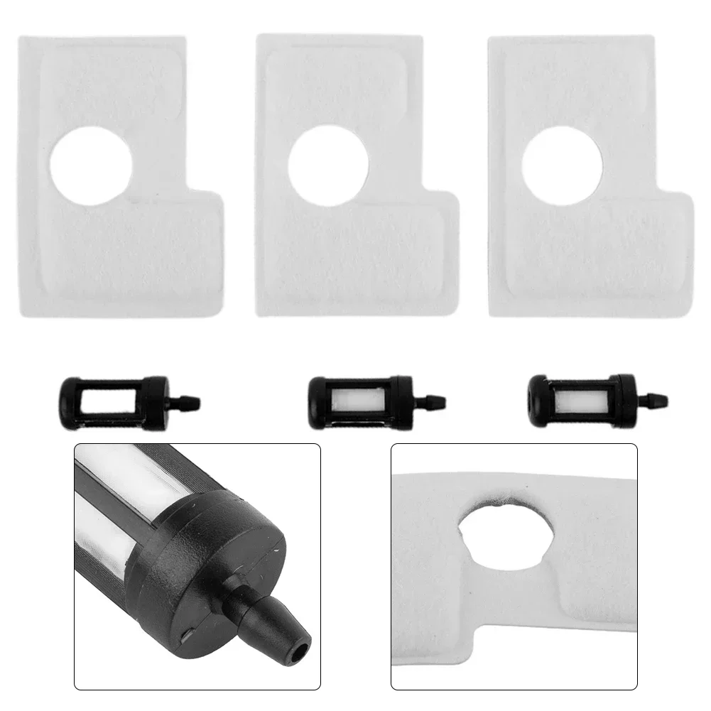 Imagem -02 - Kit de Reparo de Filtro de Combustível de Filtro de ar de Camada Dupla Peças para Stihl Ms180 ms 180 c Ms170 018 017 Peças de Reposição de Motosserra 1130 124 0800