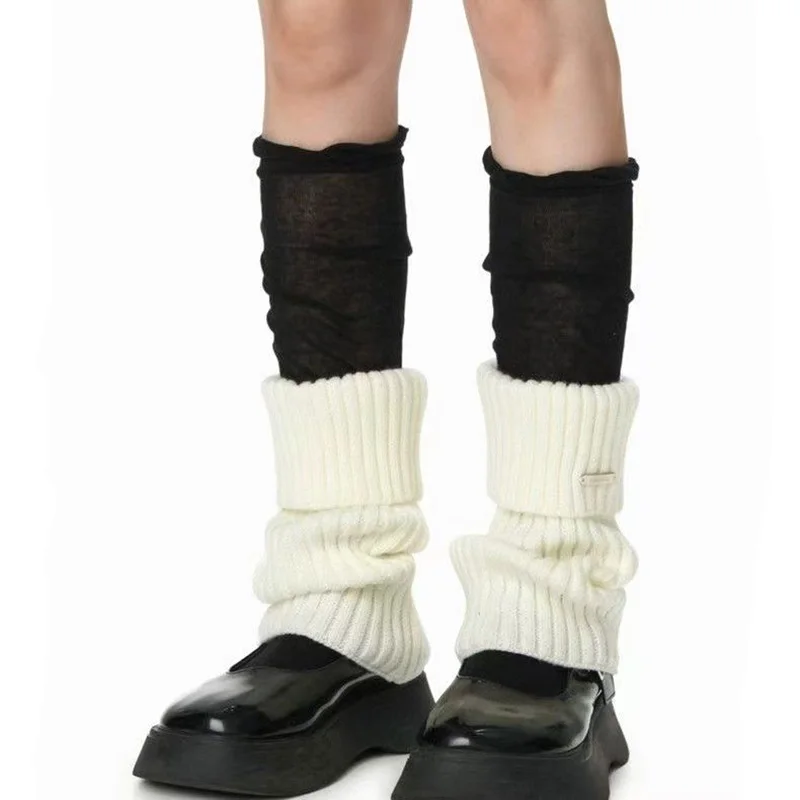 

Лидер продаж, женские весенне-осенние гетры Y2K, простые и универсальные теплые носки с кучей и кучей