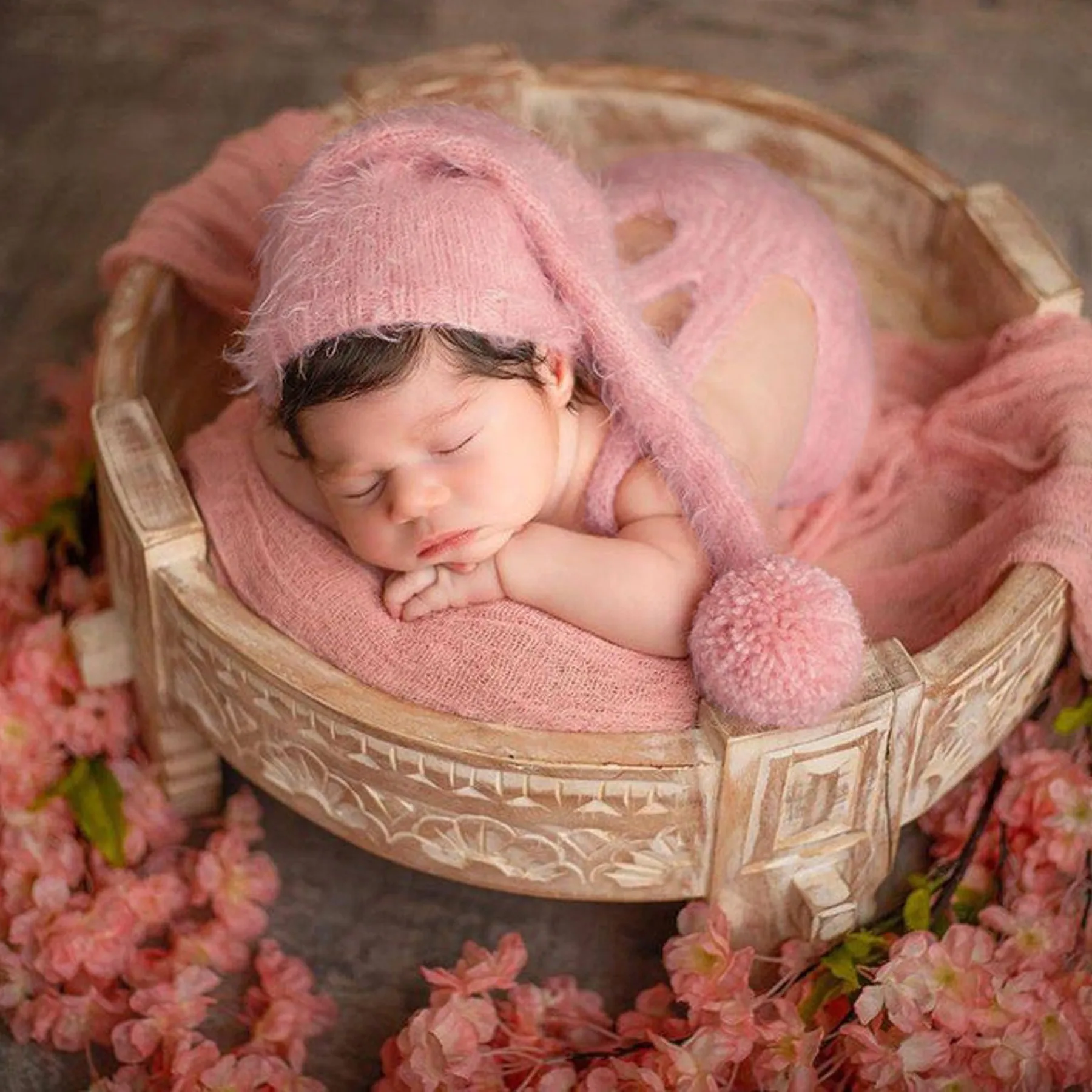 ❤️Newborn Photography Clothing Crochet Knit Hat+Overalls 2Pcs/set Studio Baby Photo Props Accessories Shoot Clothes Outfits