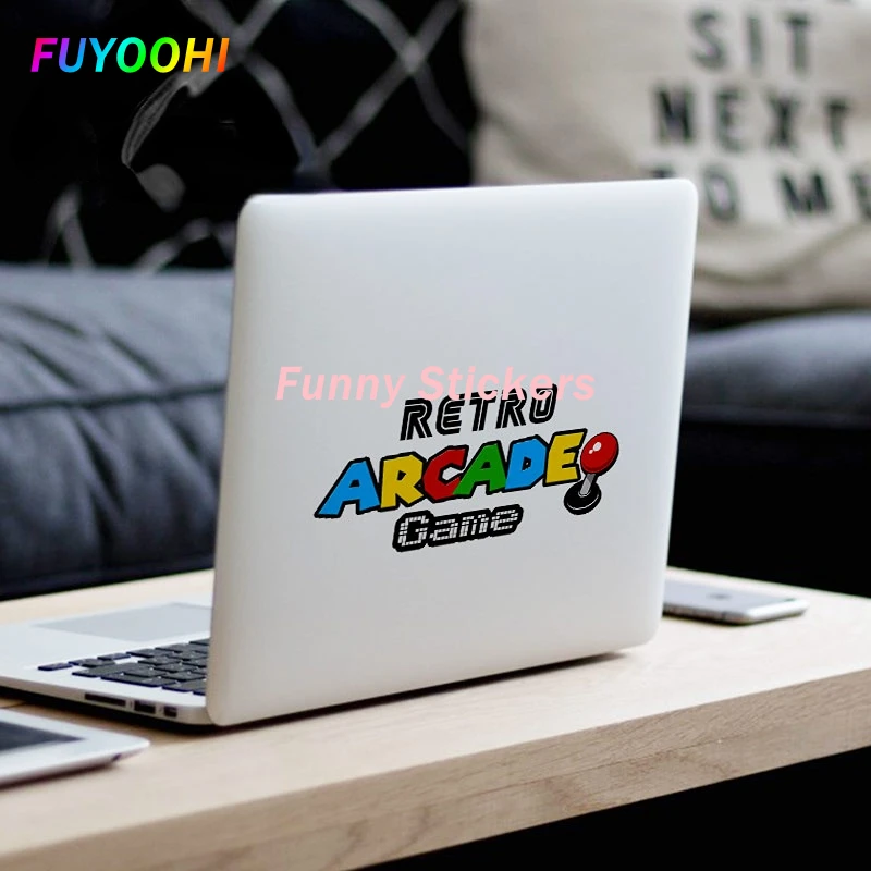 FUYOOHI Play Stickers Fashion Retro Arcade Game Car Sticker Vinyl JDM Motorcycle Car Window Trunk Decal Laptop Wall Stickers