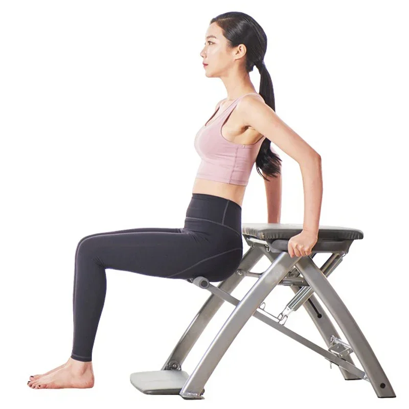 Pilates Steady Chair Equipment Pilates chair 3-speed Adjustment Yoga Home Fitness Chair Foldable Multifunctional Fitness Equipme