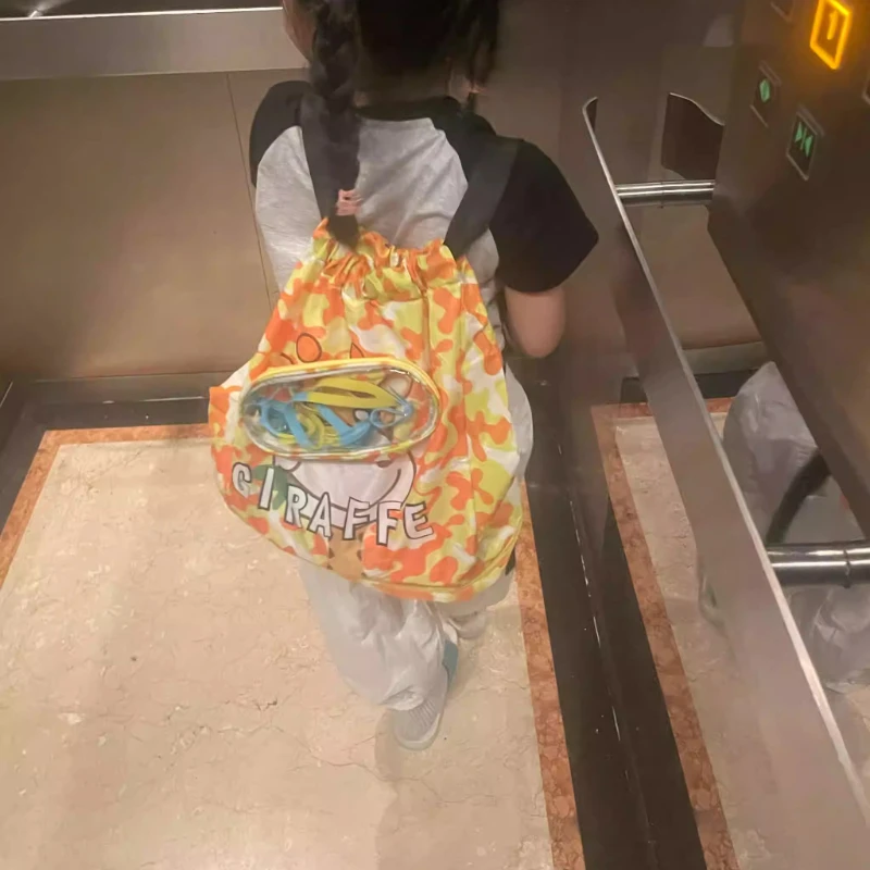 

Cartoon Children's Swimming Bag Dry and Wet Separate Wash Bag Swimming Storage Backpack Beach Storage Beam Shoulder Bag