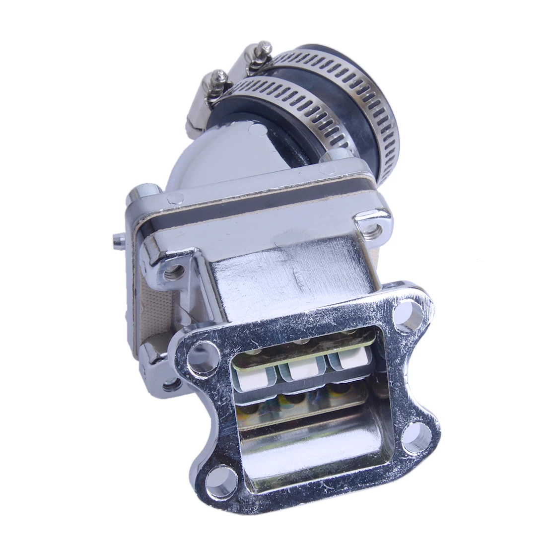 Motorcycle Intake Manifold Carburetor Connector Interface Reed Valve Fit for Honda 2 Stroke DIO 50 Kymco Elite Spree