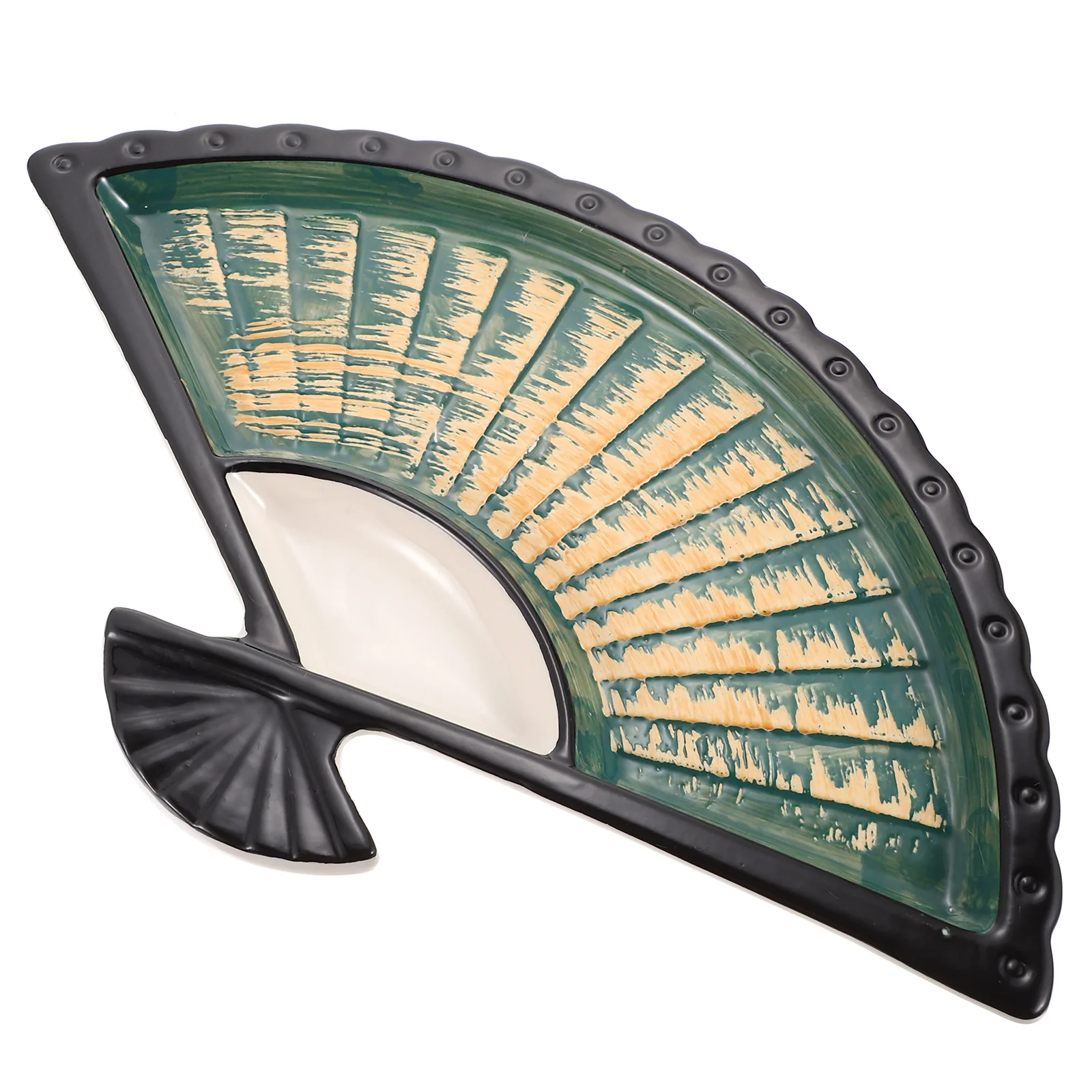 

Sector Sushi Plate Ceramic Dumpling Dish Snack Tableware Hightemperature Firing Process Safe and Stylish Sushi Plate