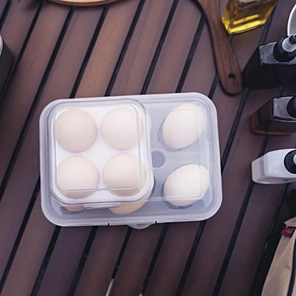 Universal Hiking Outdoor Egg Carrier Holder Box Snap-on Egg Container Outdoor Picnic Eggs Container Case for Outdoor