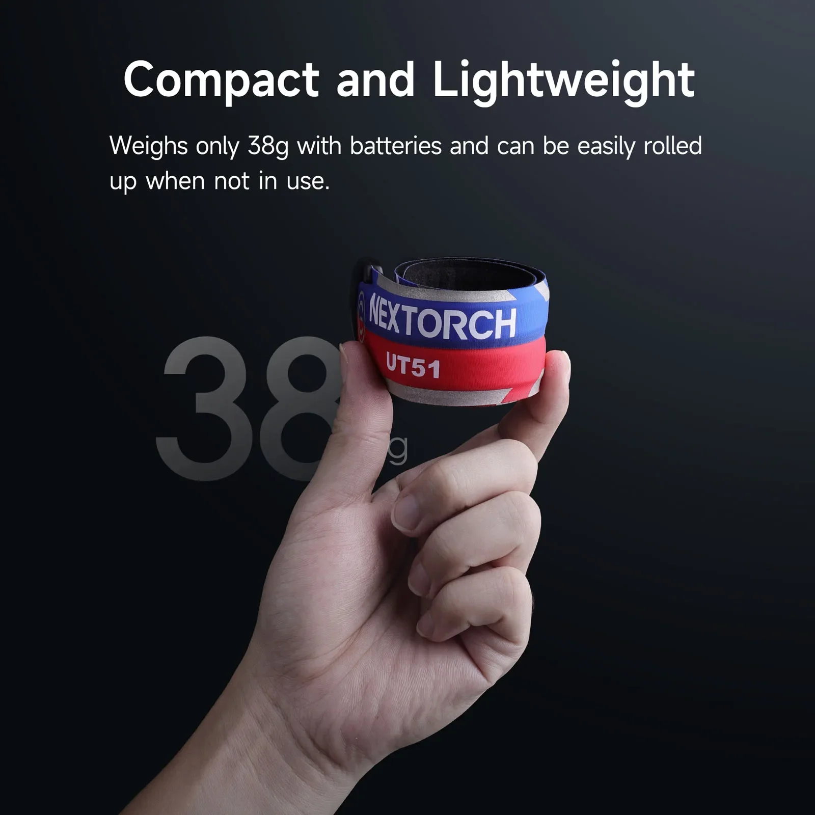 NEXTORCH UT51 Pulsera de seguridad LED 360 grados rojo azul nocturna - imagen 2