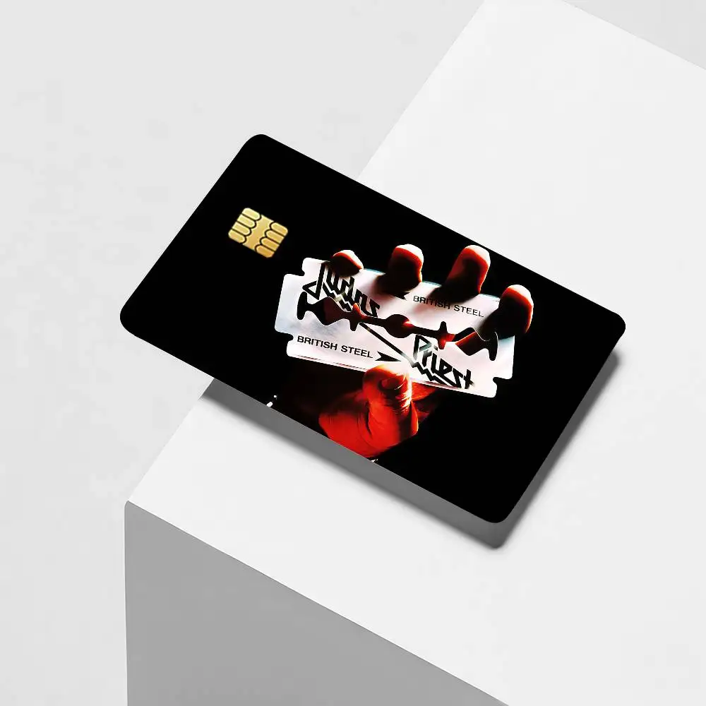 Band J-Judas P-Priest Credit Card Decorative Card Stickers Suitable For Bank Cards Metro Transit Anti-scratch Gift 4PCS