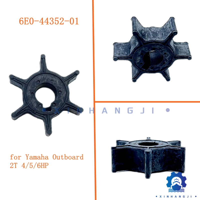 6E0-44352-00 Water pump  Impeller for Yamaha Outboard Motor 2-stroke 4HP 5HP 6HP 4-stroke F6,6E0-44352-01,6E0-44352-003