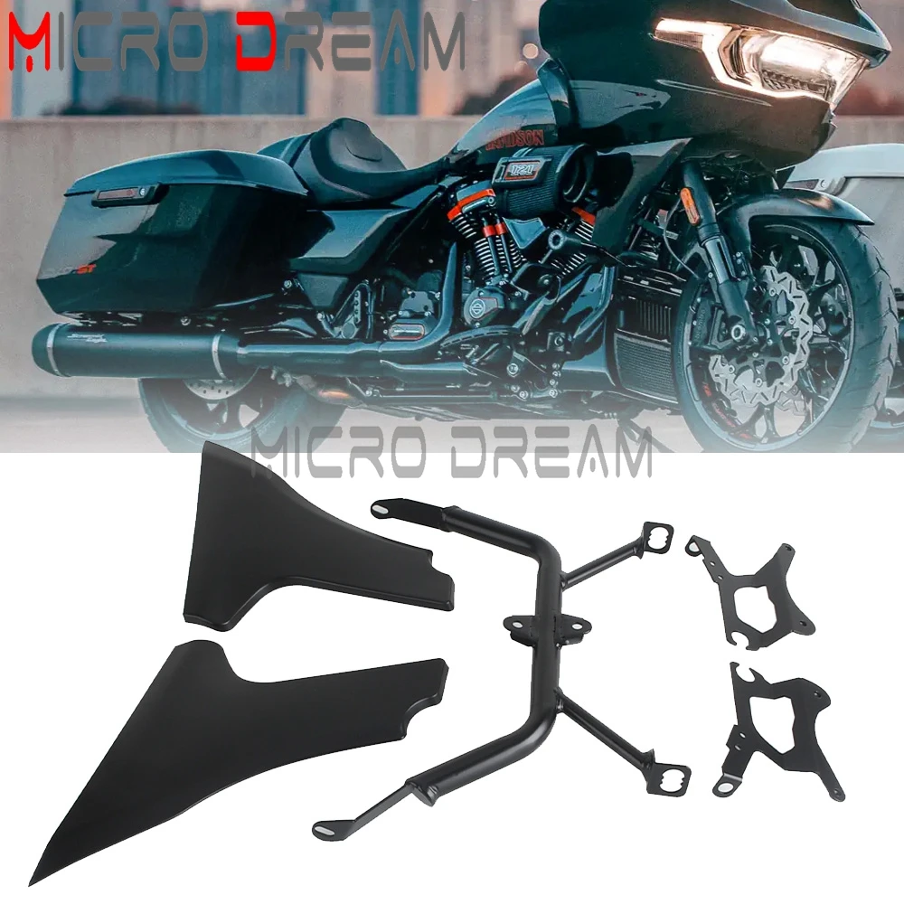 

Motorcycle Accessories Side Fairing Panel Support Bracket Kits For Harley Touring CVO Road Glide ST FLTRXSTSE 2024 FLTRXSE 2023