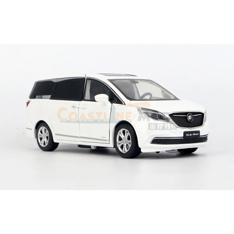 JKM 1:32 Scale Diecast Alloy Buick GL8 Business Vehicle MPV Van Toys Cars Model Classics Adult Souvenir Gifts Static Display