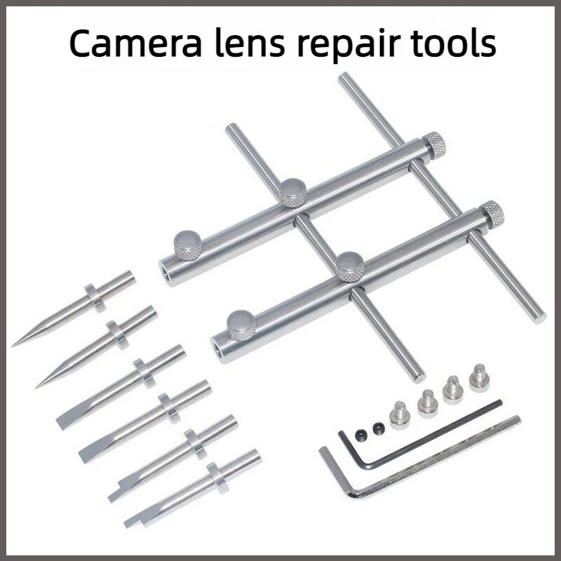 

3 Tips Adjustable Camera Lens Spanner Wrench, Flat Opening Repair Tool Set for Canon Nikon Sony Pentax Lens Remover