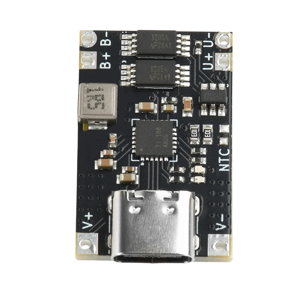 Modulo di ricarica della batteria agli ioni di litio DC 4.5-12V Modulo di ricarica e protezione Modulo di ricarica dell'alimentazione buck step down TYPE-C