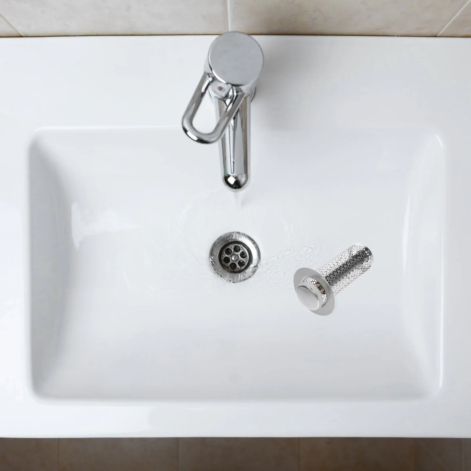 

Exquisite Metal Floor Drain Filter Net Reusable Hair Catcher for Shower Sink Drain Strainer Mesh Anti-Clogging