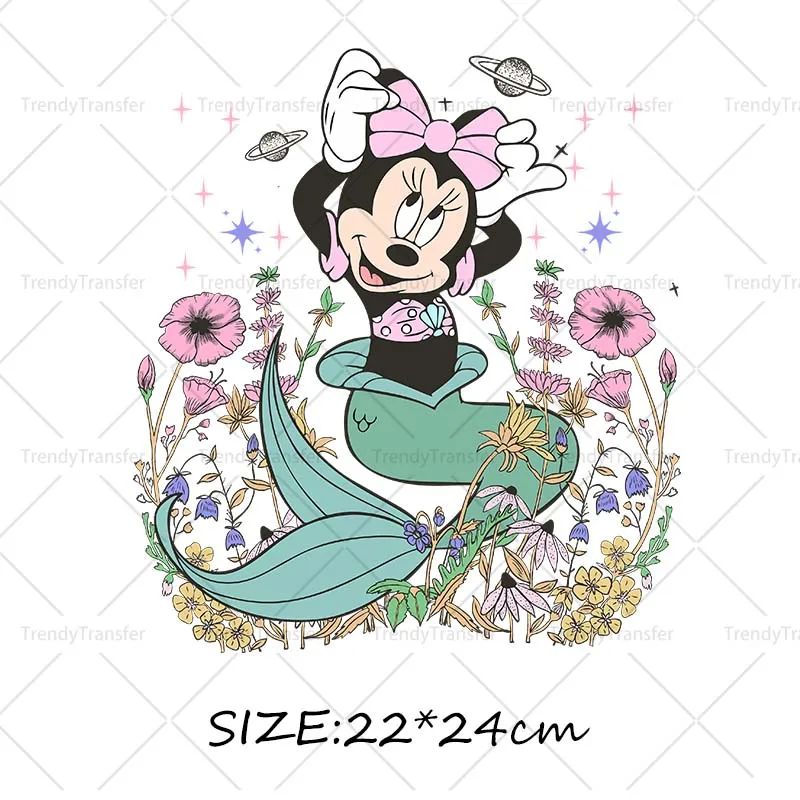Retro Mickey Minnie Toy Story Ijzer Op Transfers Stickers Voor Kleding Thermische Stickers Diy T-Shirts