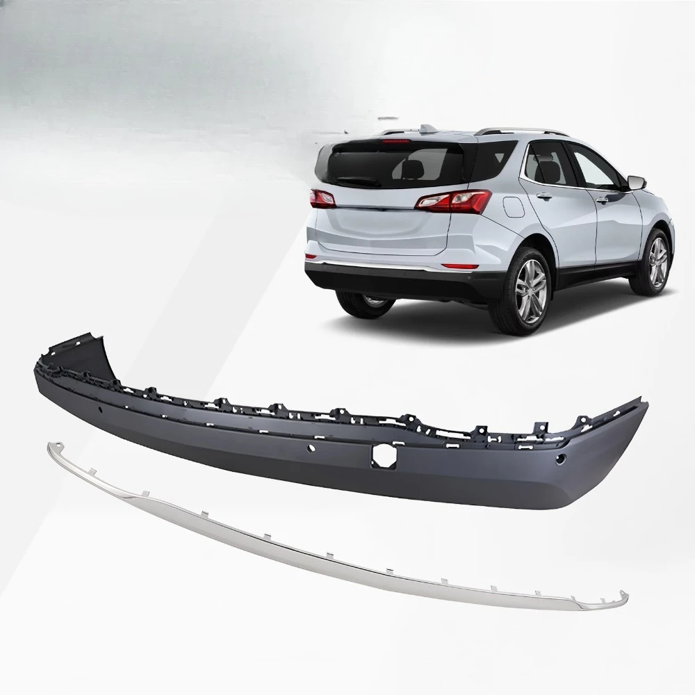 

For 2018-2021 Chevy Equinox Rear Lower Bumper Cover Molding Trim w/ Sensor Holes