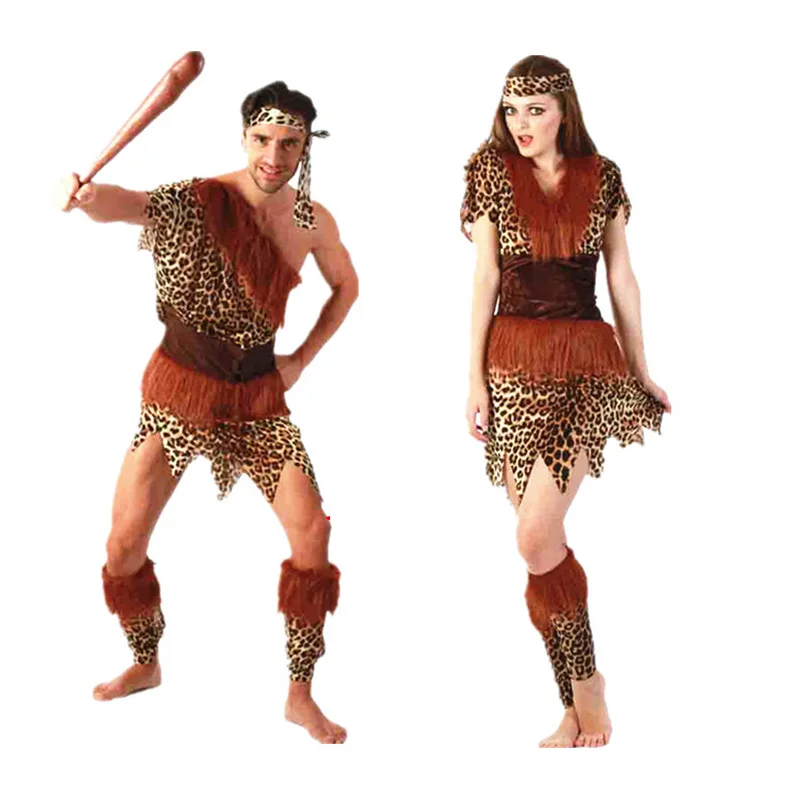 

Костюм индейца с длинными волосами для взрослых, тематический наряд для вечеринки в стиле дикого человека, традиционный этнический костюм.