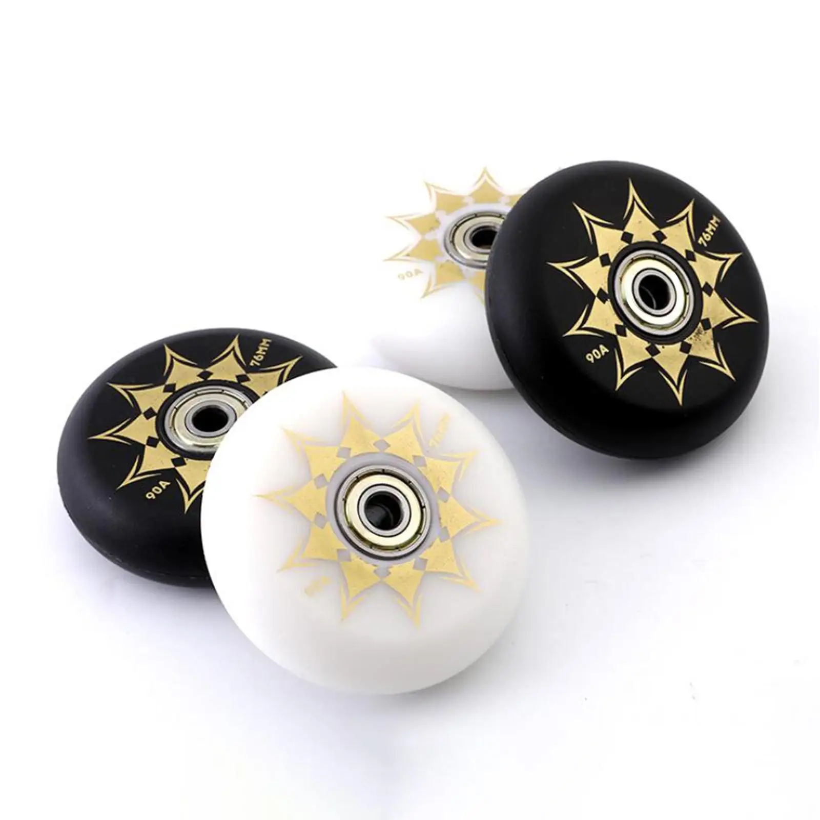 

Roller Shoes Skating Wheel 76mm PU Replacement Inline Wheel High Elasticity Parts for Luggage Repair and Practice