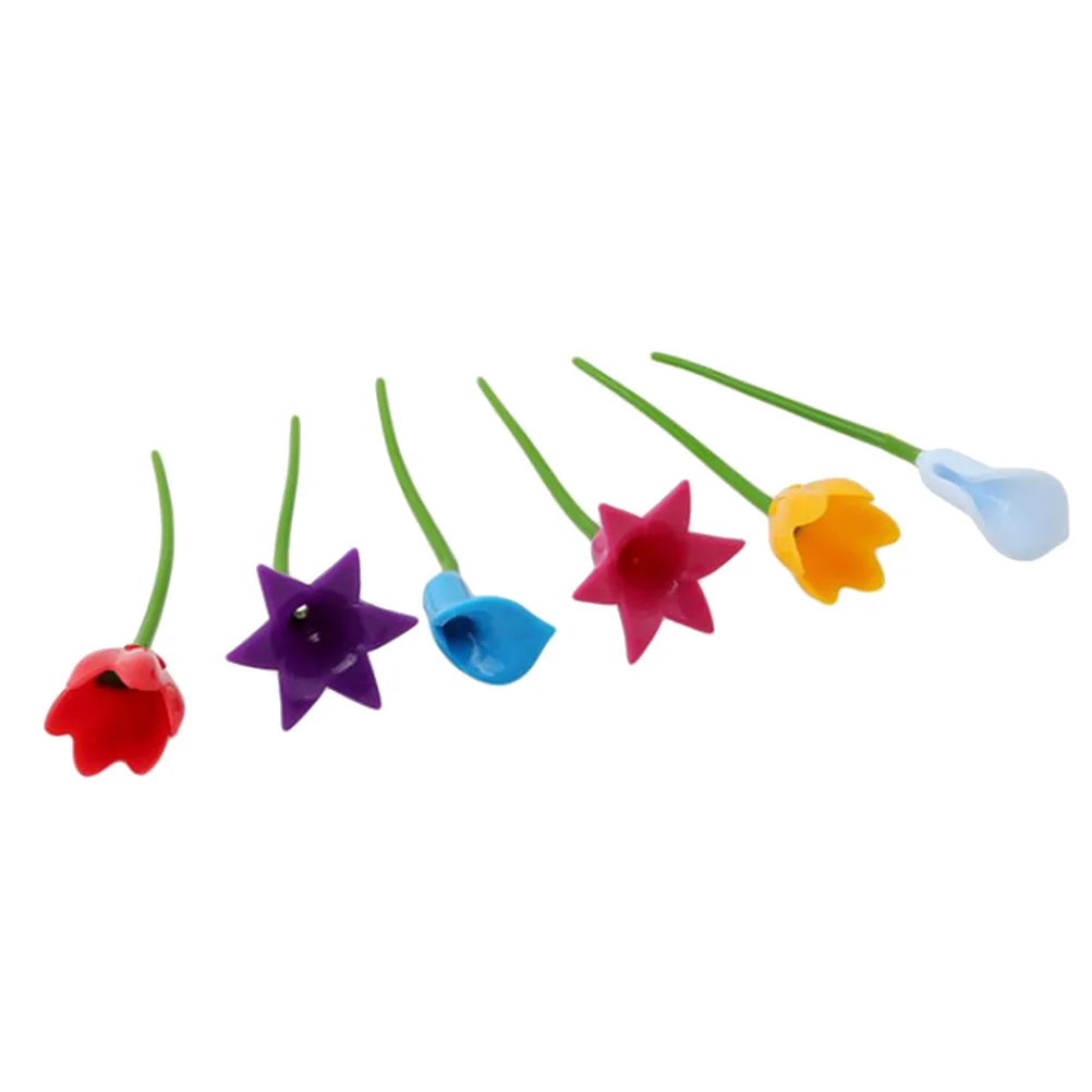 

6pcs Shape Cup Labels Silicone Wine Glass Markers Reusable Party Tools Distinctive Colors Recognizer Tools For Wine Cup Easy
