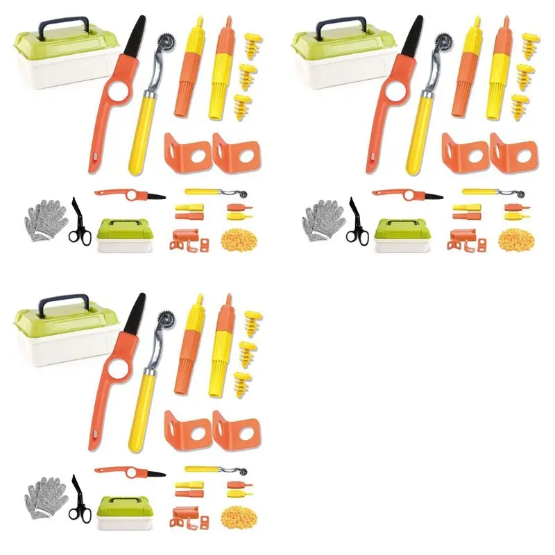 

Набор картонных инструментов AB11 для детей с резаком и ящиком для инструментов, 450 предметов, для семейных и командных занятий