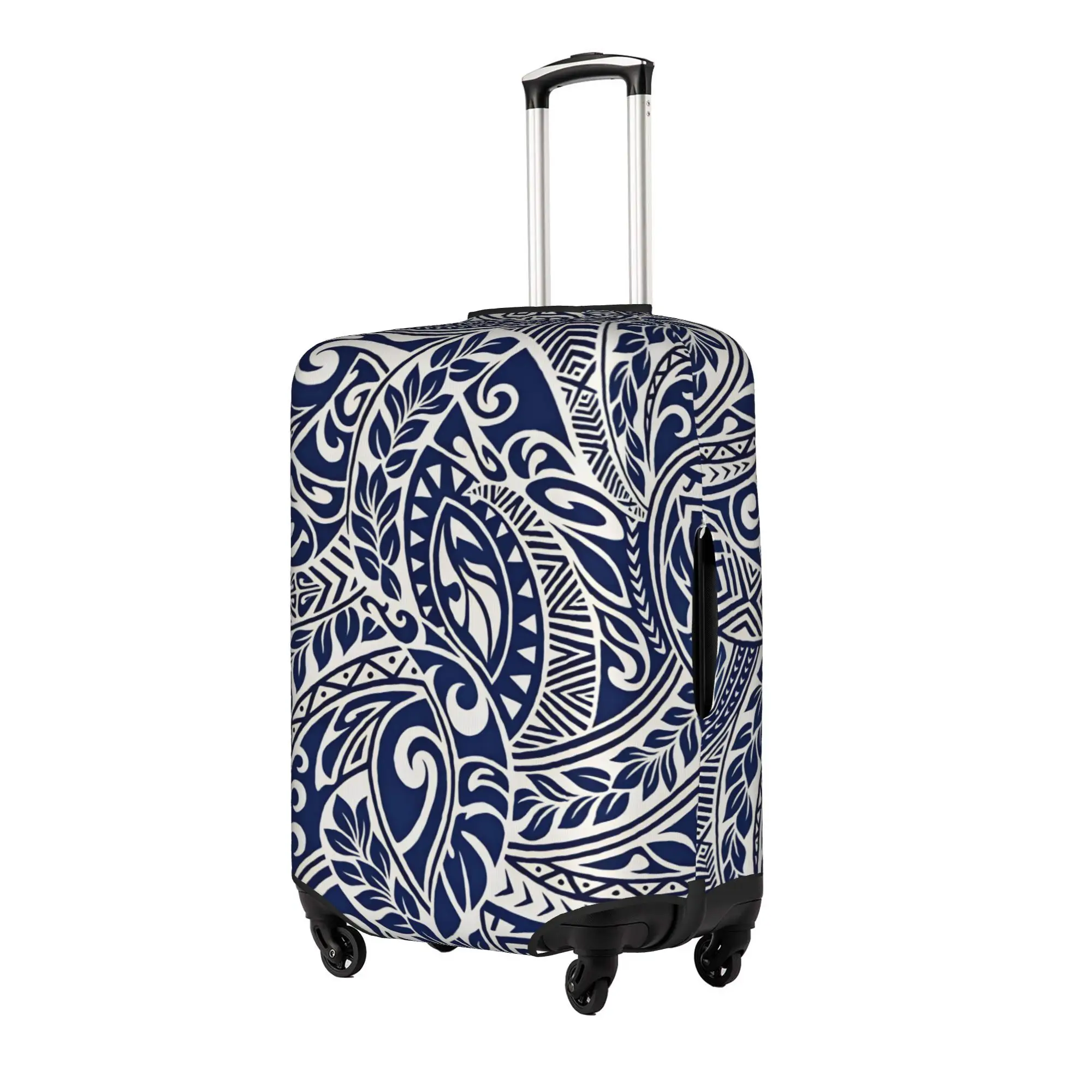 Maoris Kowhaiwhai Seamless Pattern Luggage Cover Elastic  Travel Suitcase Protective Covers Fits 18-32 Inch