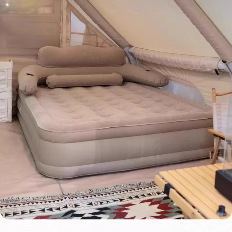 Inflatable mattress Floor bunk Household automatic air mattress bed Sleeper widened Double folding Lazy raised Outdoor camping