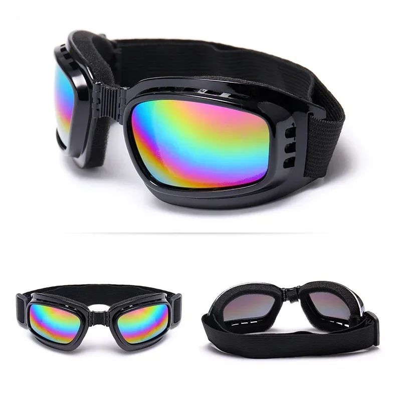 1Pcs Foldable Anti Glare UV Protection Cycling Sunglasses Sports Ski Goggles Glasses Windproof Dustproof Motocross Sunglasses