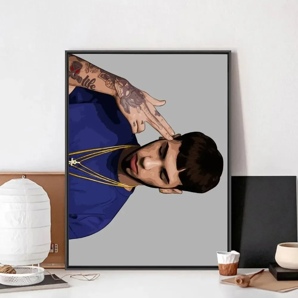 ملصق Lengket فيلم الهيب هوب مغني الراب Anuel AA قماش اللوحة الملصقات والمطبوعات صور فنية للجدران لتزيين غرفة المعيشة